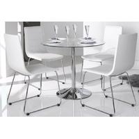 Vida Living Orbit Glass Dining Table