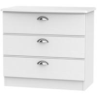 Victoria White Ash Chest of Drawer - 3 Drawer