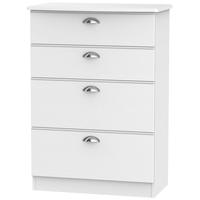 Victoria White Ash Chest of Drawer - 4 Drawer Deep