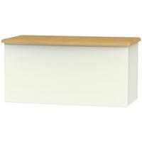 Victoria Cream Ash and Modern Oak Blanket Box