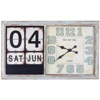 Vintage Verdi Iron Calender Clock