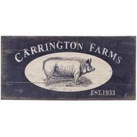 Vintage Carrington Farms Flax Wall Decor