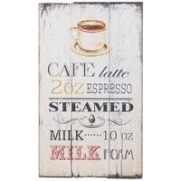 Vintage Cafe Latte Wall Decor