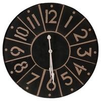 Vintage Black Iron Segment Clock