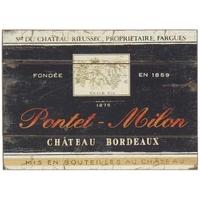 Vintage Bordeaux Winecase Wall Decor