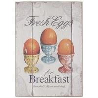 Vintage Fresh Eggs Wooden Wall Decor