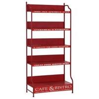 vintage racked cafe and bistro shelves