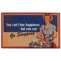 Vintage Go Shopping Sign