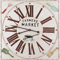 Vintage Square Farmers Market Clock