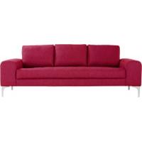 Vittorio 3 Seater Sofa, Opera Red