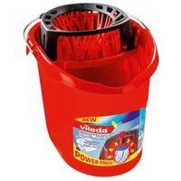 Vileda Red Plastic 10 L Supermocio Bucket & Wringer