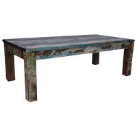 Vintage Painted Teak Heavy Coffee Table