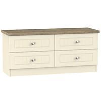 Vienna 4 Drawer Bed Box Cream Ash