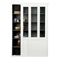 VINCE DISPLAY CABINET WITH SLIDING DOORS in White