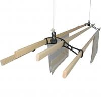 Victorian Kitchen Maid Clothes Airer, Pewter, 2.1m
