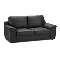 Vita 3 Seater Leather Sofa Bed Black 3 Seater