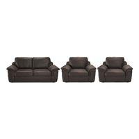 Vita 3 Seater and 2 Armchair Fabric Suite Rhino Brown