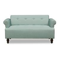 victoria 2 seater fabric sofa emerald