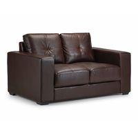 Viana 2 Seater Leather Sofa Brown