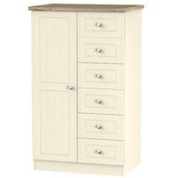 Vienna Childrens Wardrobe Cream Ash