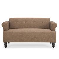 Victoria 2 Seater Fabric Sofa Tawny Brown