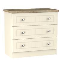 Vienna 3 Drawer Chest Cream Ash