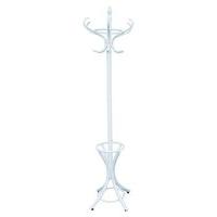 Victorian Reproduction Traditional Wooden Coat & Hat Stand - White Finish