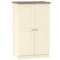 Vienna 2 Door Midi Wardrobe Cream Ash