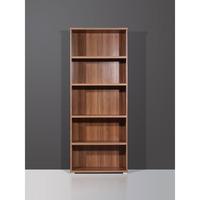 vision dark walnut 5 tier shelving unit