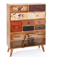 Vintage Style Chest Of Drawers In Mango Wood