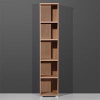 Vision Royal Walnut Narrow 5 Tier Shelving Unit