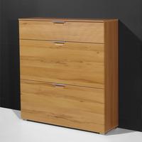 village core beech 3 drawer shoe cabinet