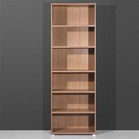 vision royal walnut 6 tier shelving unit