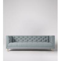 Vincent Three-Seater Sofa in Sky Blue Wool