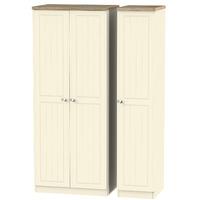 Vienna Triple Wardrobe Cream Ash