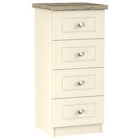 Vienna 4 Drawer Locker Cream Ash