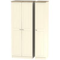 Vienna Tall Triple Wardrobe Cream Ash