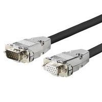 VIVOLINK PROVGAFM0.5 Pro VGA Cable M - F 0.5 Meter Metal Housing. high flexible 19201200 EDID 15pins pass-through triple shielding - ( > Cables > Moni