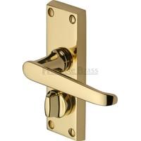 victoria privacy door handle set of 2 finish polished brass