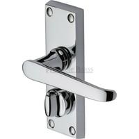 Victoria Privacy Door Handle (Set of 2) Finish: Polished Chrome