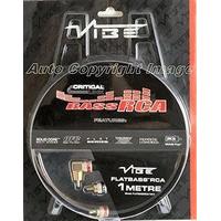 Vibe Audio FLATBASS SolidCoreTM Bass interconnect BASSRCA RCA 1M 1 Meter Car Bass Amplifier Amp Phono Leads