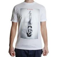 visual against the wall ss t shirt white