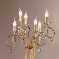 violetta floor lamp six bulbs gold