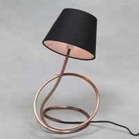 vintage copper twist table lamp cl96
