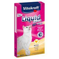 vitakraft cat liquid snack with chicken taurine 6 x 15g