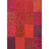 vintage orange purple patchwork lounge rug louis de poortere 200x280