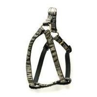 Vital Pet Products Collars and Leads Zebra 15mm 40-50cm Adj Harness