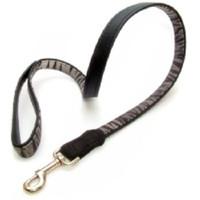 vital pet products collars and leads zebra 20mm 100cm leather lead