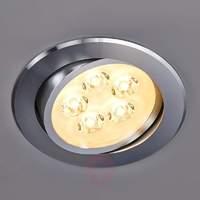 viviana aluminium led recessed lamp 5 x 1 w