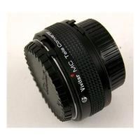 vivitar mc tele converter 2x 5 lens with case